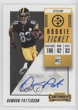 2018 Panini Contenders Rookie Ticket Auto Damoun Patterson #198 Auto a8r