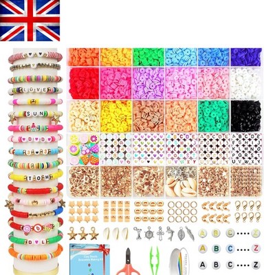 5300 Stück Ton Perlen Armband Herstellung Kit mit Charms-perfektes Geschenk für Jugendliche