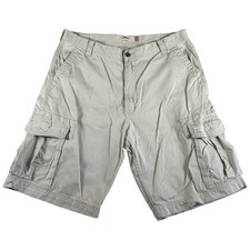 Levis Cargo Shorts Mens 38 Khaki Tan Cotton Relaxed Rugged Workwear Y2K Utility