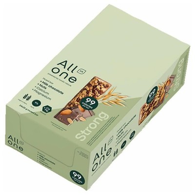 24x All In One Müslibar Choc&Nut 25g | XXL Powerriegel Box