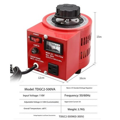 110V Single-phase Adjustable 0-130V AC Voltage Regulating Power Supply
