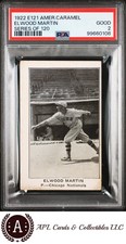1922 E121 Elwood Martin American Caramel Series Of 120 PSA 2