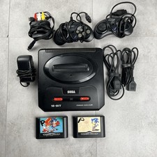 Sega Mega Drive II Console Bundle 2 Controllers 2 Sonic Games Leads