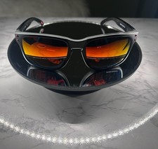 NEW OAKLY HOLBROOK Matte Black + Red POLARIZE...