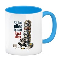 Wilfried WaschbäR Kaffeebecher In Hellblau Alles Fast Im Griff Mit Spruch: Ich