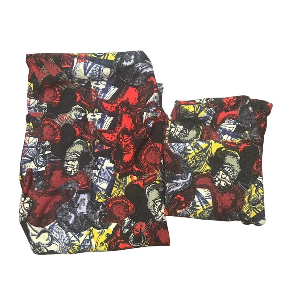 Conjunto Leggings LuLaRoe a Juego OS (2-10) y SM (2-8) Disney Captain Hooj Leggings Foto 3 de 4