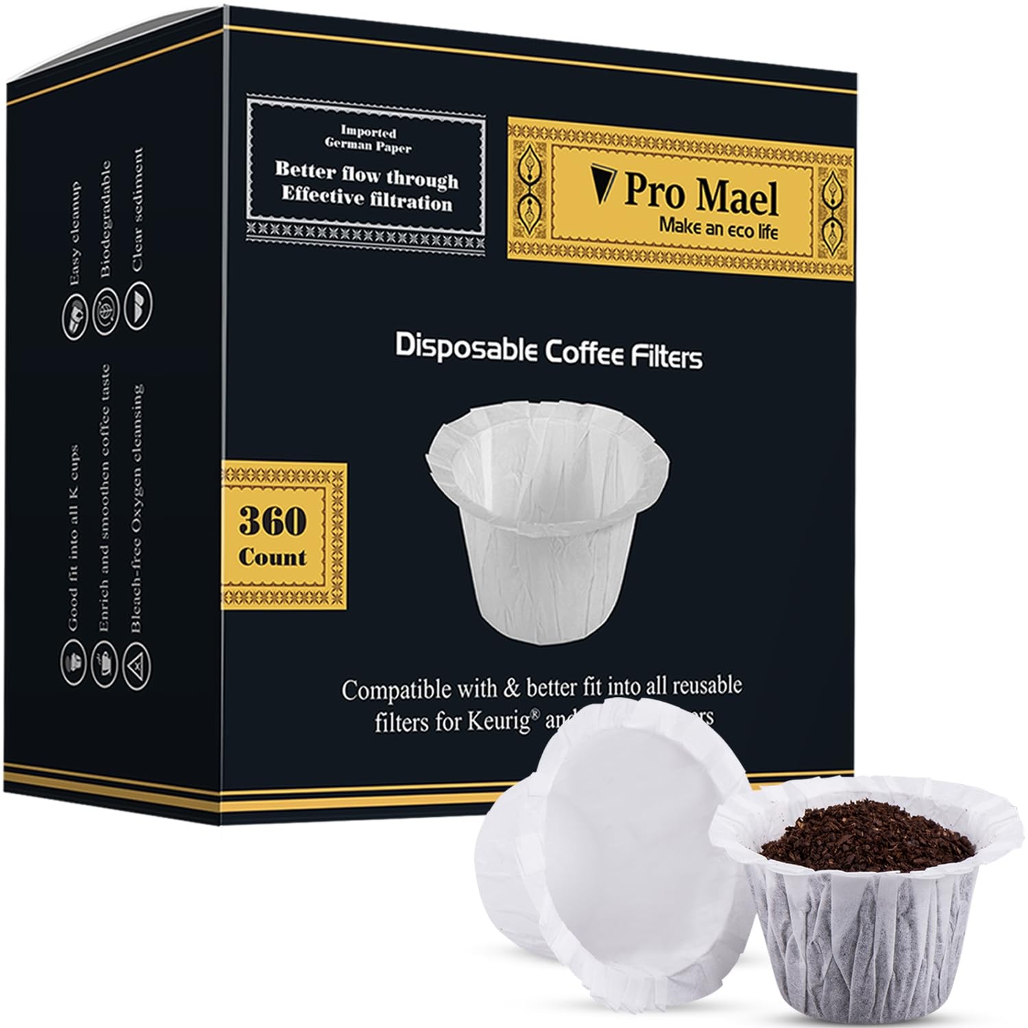 360 Count Disposable K Cup Filters Coffee Filter Paper for K