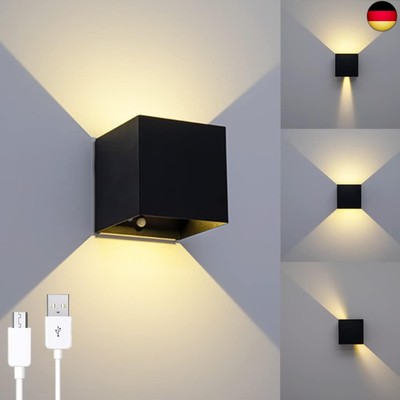 SENFAY LED Akku Wandlampe Batteriebetrieben Innen Wandleuchte mit