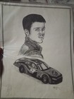 Dale Adkins Vintage Art Print NASCAR Racing Total Lot Of 8 — photo 3
