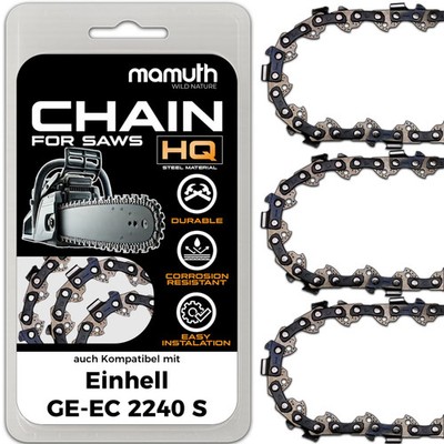 3x Sägekette Kettensäge 40cm 1,3mm 3/8'' 56 TG für Einhell GE-EC 2240 S