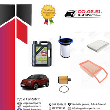 KIT TAGLIANDO 4 FILTRI+ OLIO LIQUI MOLY 5W30 FIAT 500X 1.3 MULTIJET  95 CV