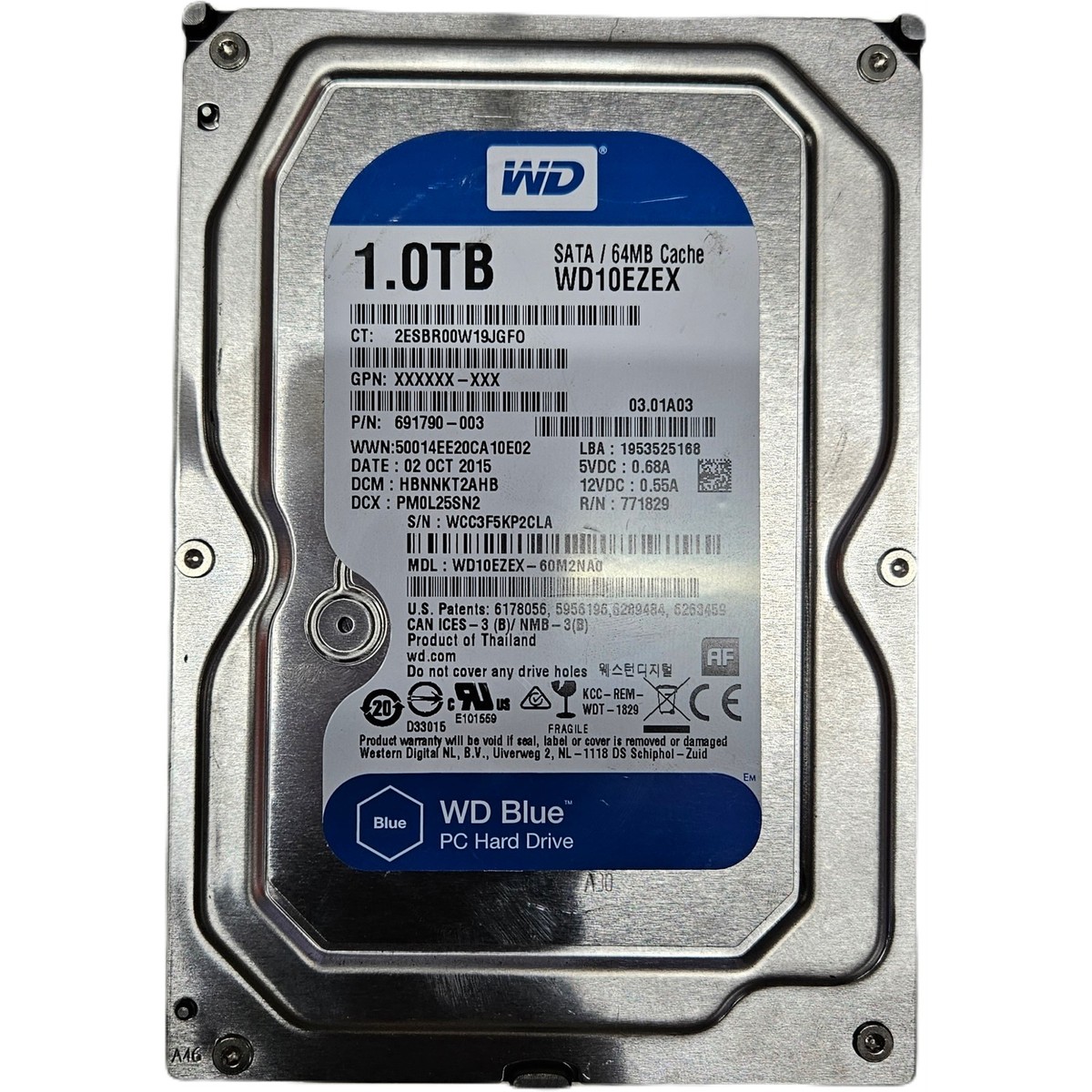 Western Digital - Western Digital製HDD　WD10EZEX　1TB SATA600 7200 Amazon.com: Western Digital WD10EZEX 1TB 7.2K SATA 3.5 6GBPs