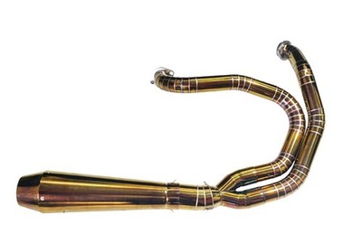 Harley Dyna 2 into 1 Exhaust Fits FXDL,Street Bob, Super Glide 1993 2017  