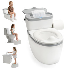 3-In-1 Toddler Potty Training Toilet, for Ages 6 Months , Realistic Potty Traini