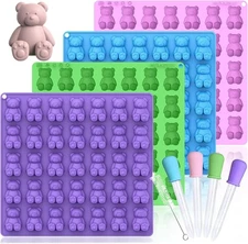 Large Gummy Bear Molds 5 ML, BPA-FREE Silicone Chocolate Candy Gummy Molds with