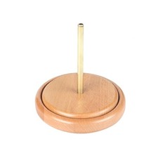 Yarn Holder for Crocheting Wooden Ball Spinner Spindle Dispenser