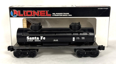 LIONEL 6-16104 SANTA FE 2- DOME TANK CAR- O Gauge