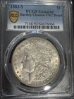 1883 S Morgan Silver Dollar PCGS Genuine - UNC Details (92 - Cleaned)