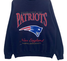 VINTAGE 1995 NEW ENGLAND PATRIOTS NFL navy color sweatshirt reprint VK09300