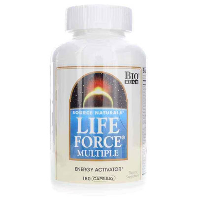 Source Naturals Life Force Multiple Energy Activator 180 Ct Exp 07/29