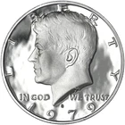 1979 S Kennedy Half Dollar Type 1 / Filled S Gem DCam Proof CN-Clad