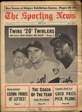 SPORTING NEWS 4/1 1967 Kaat Chance & Grant Lemaster Jack Hartman Blefary