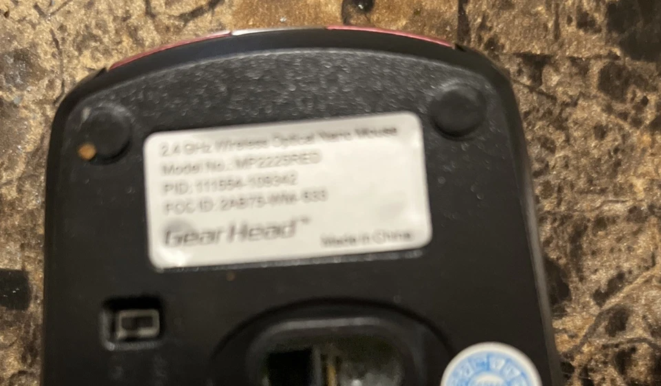 Gear Head Wireless Mose With Dongle Red/black Ergonomic Mouse - Image 3 of 4