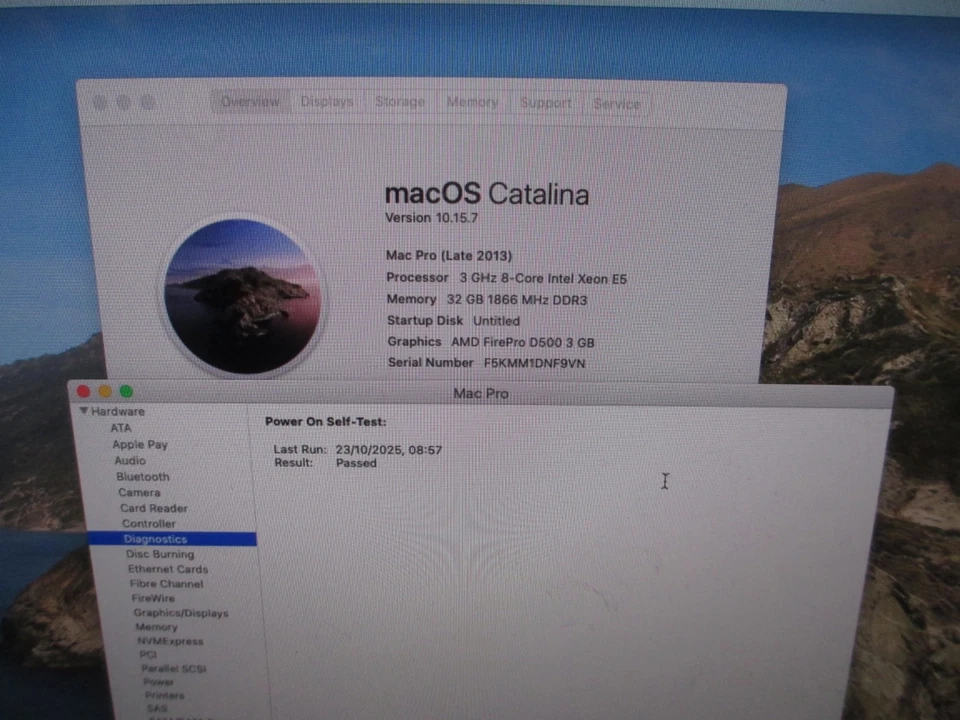  Apple Mac Pro 6.1 A1481 2013 3GHz Xeon 6-Core D500 3GB - 32GB RAM 256GB SSD - Image 3 of 4