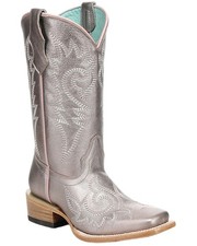 Corral Girls' Metallic Western Boot - Square Toe - T0260