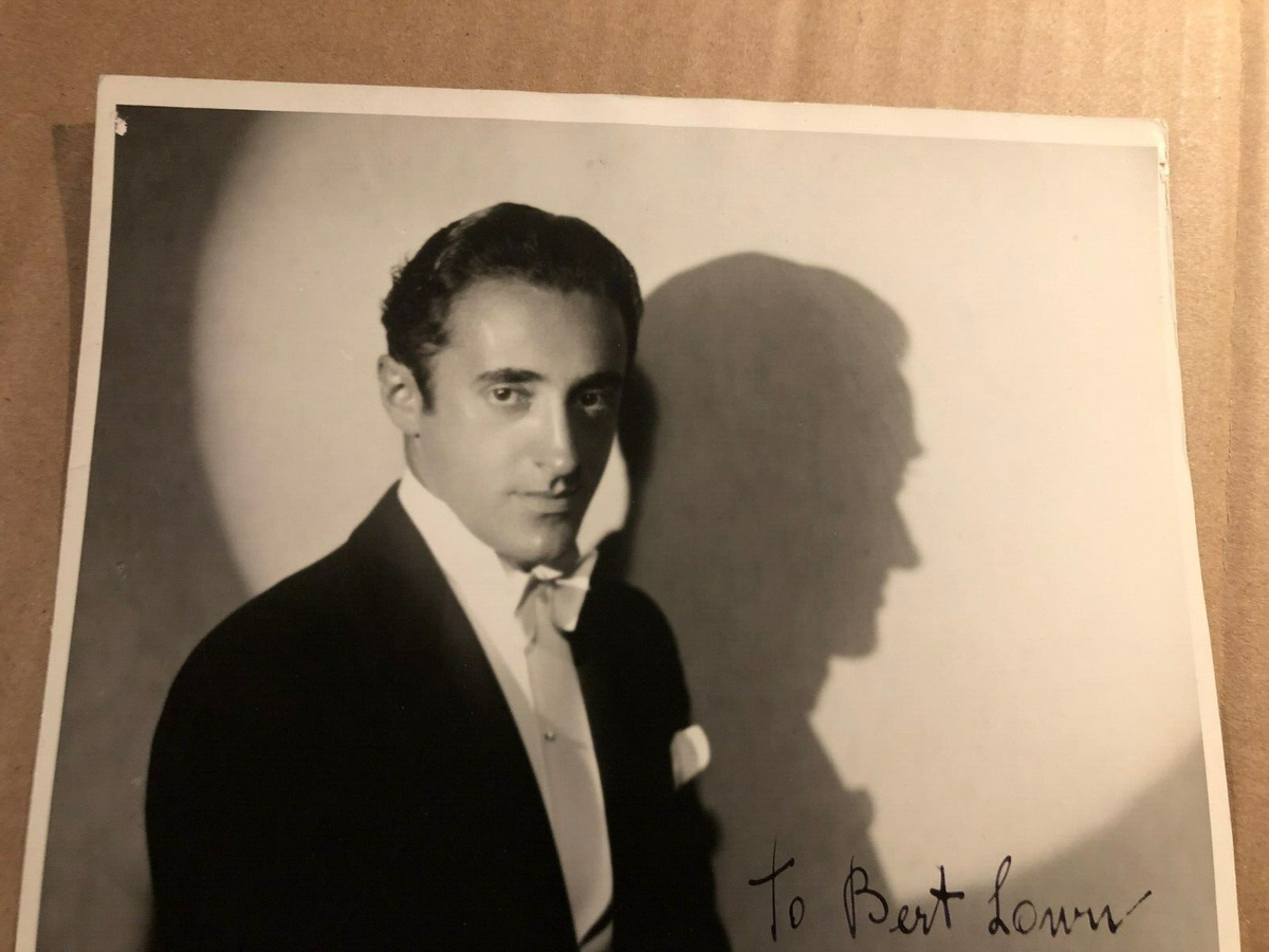 Leon Belasco Very Rare Very Early Autographed 8/10 Photo '33 Don