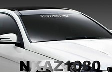 Mercedes Benz Windshield Vinyl Decal Sport Racing Sticker Emblem Logo White Mercedes Benz Windshield Vinyl Decal Sport Racing Sticker Emblem Logo White