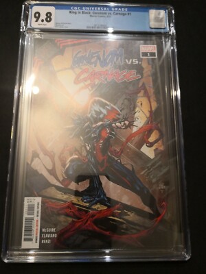 MARVEL COMICS KING IN BLACK: GWENOM VS CARNAGE #1 CGC 9.8 (MARY JANE AS CARNAGE)