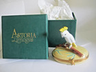 New ListingNib Artoria Limoges Signed & Numbered Cockatoo Peint Main Trinket Box
