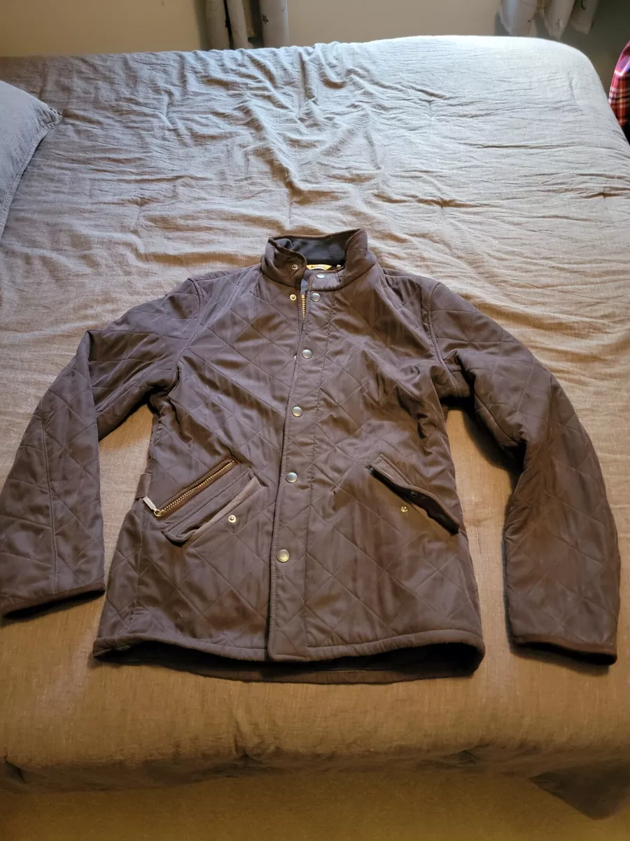 Barbour Quilted Jacket Navy Blue Size Medium Pre-Owned | eBay