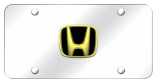 Honda Logo Black Fill 3D Logo License Plate Official Licensed