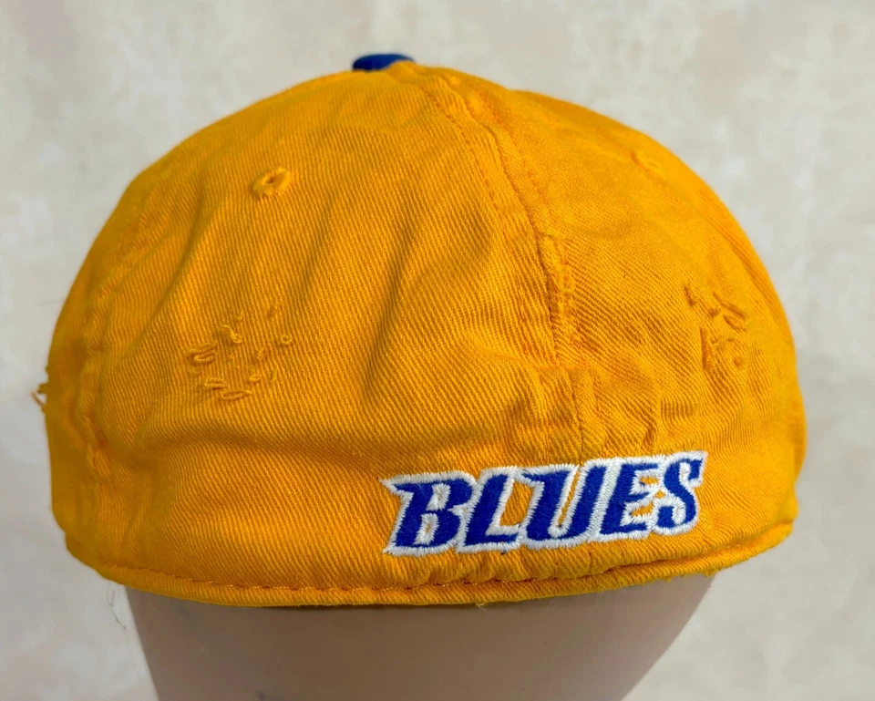 Gorra de béisbol St. Louis azul amarilla talla única/XL envejecida Foto 3 de 4