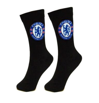 1 Stck./2 Stck. Chelsea FC Jungen Mädchen offizielle Fußballmannschaft Socken Gr. 4-6,5
