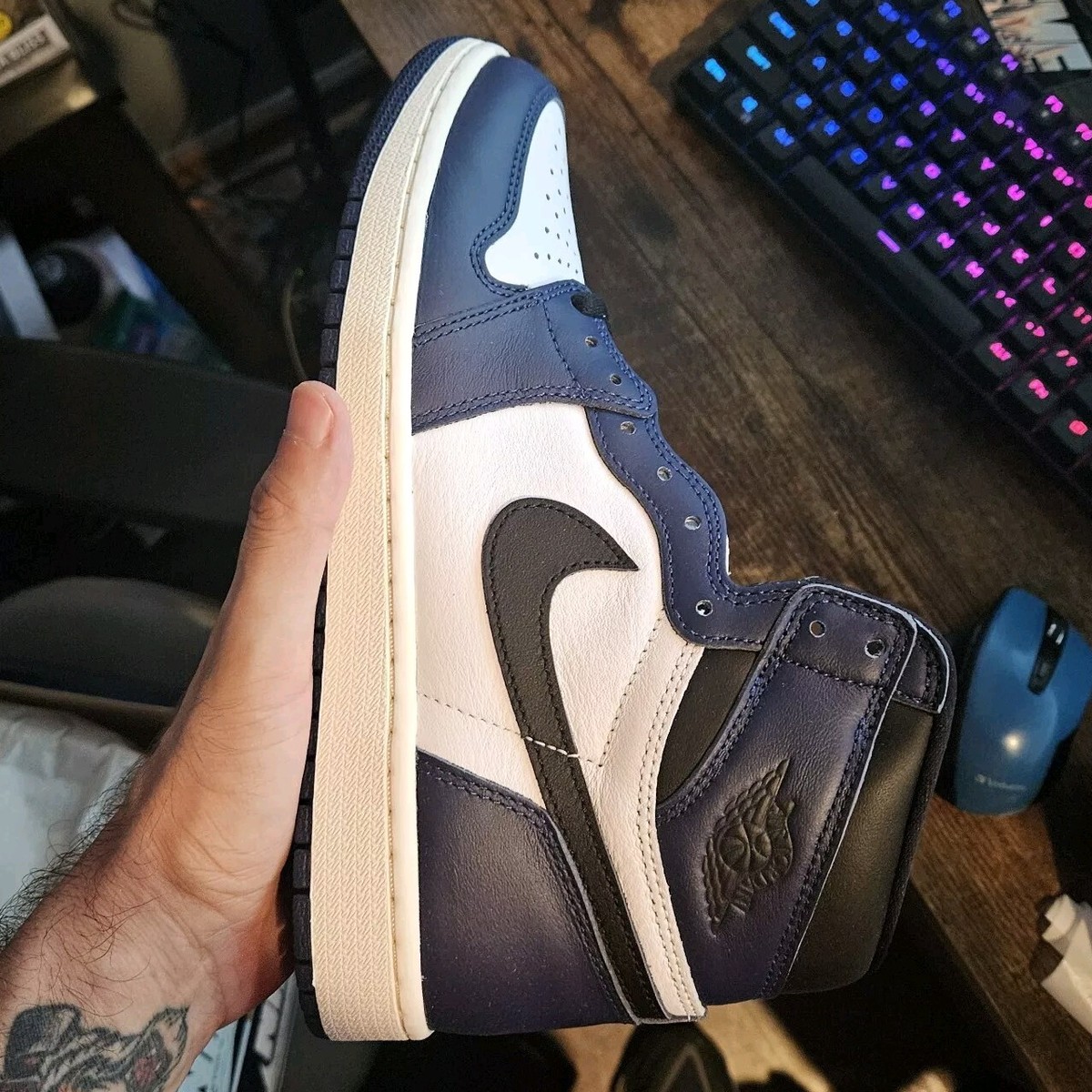 Air Jordan 1 Retro OG High Midnight Navy Size 12M New Air Jordan 1 Retro OG High Midnight Navy Size 12M New