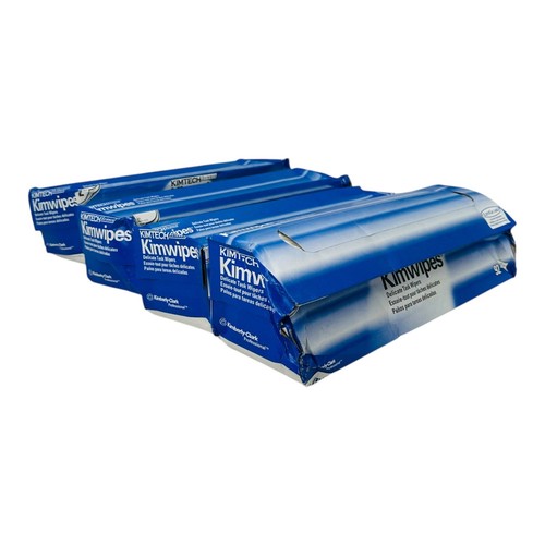 4 Boxes Kimtech Delicate Task Wipers 14.4" x 16.4" 92 Sheets/Box *Distressed* - Picture 3 of 8