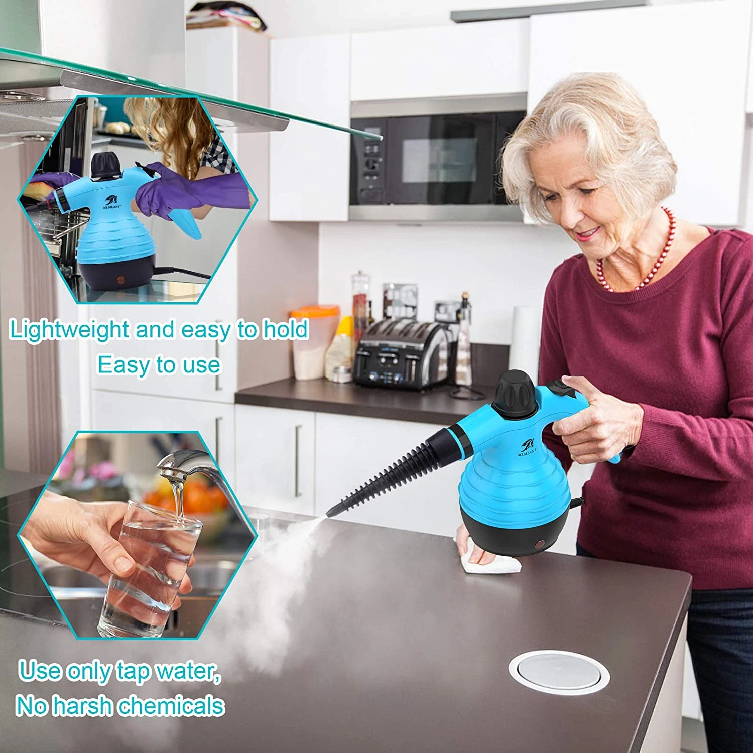 Pressurized Steam Cleaner Handheld High Pressure Carpet Couch Cleaning Machine
