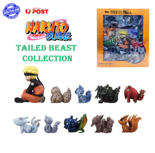 10pc Naruto Tail Beast Set Shipudden Figure Kurama Anime Boxed Tailed Toy  Gift | eBay
