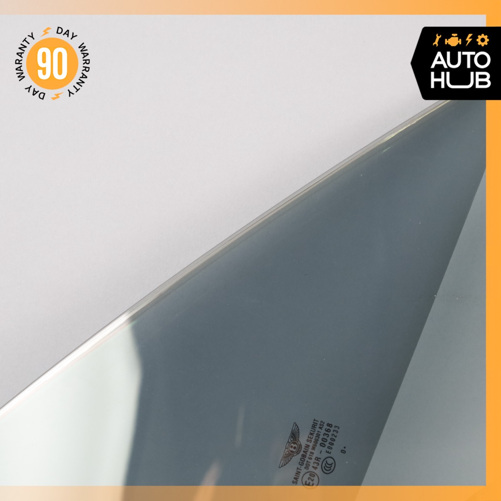 03-17 Bentley Continental GT Front Right Side Door Vent Window Glass OEM 56k