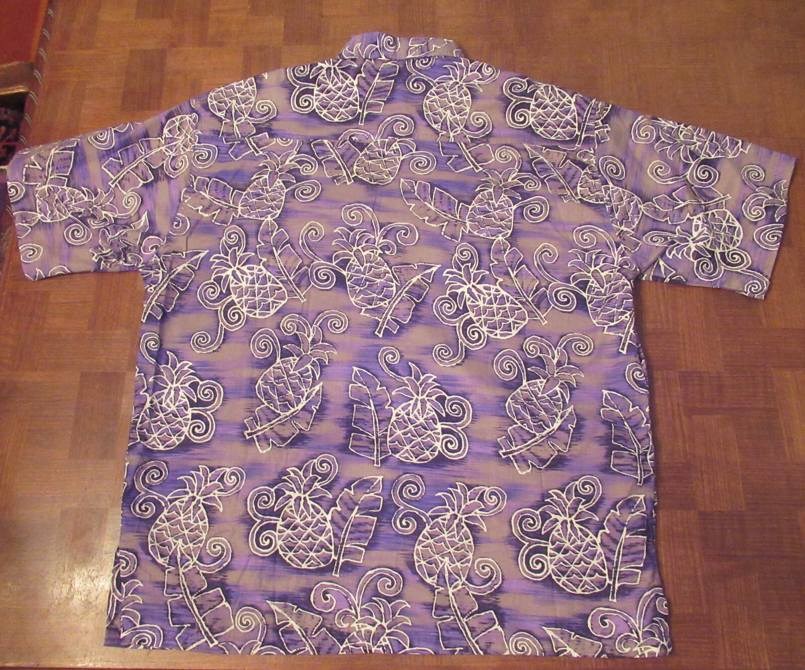 Paradise Island batik pineapple pattern button-fr… - image 3