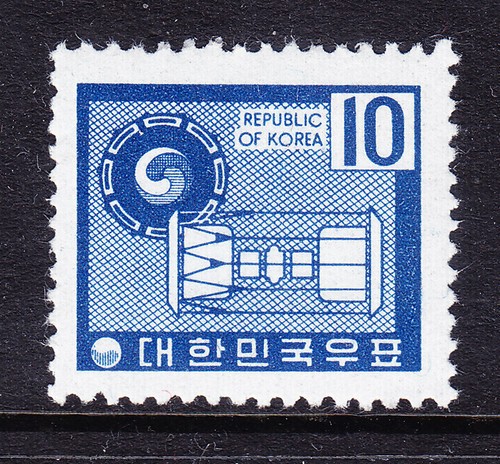 SÜDKOREA 1969 SG789 10W blau - unmontiert neuwertig. Katalog 31£