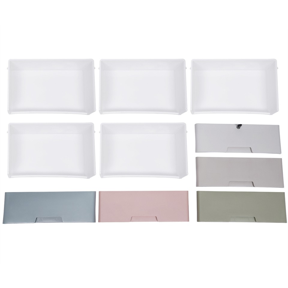 Modern Plastic Storage Dresser Bedroom 5 Drawer Clothes Organizer Tower