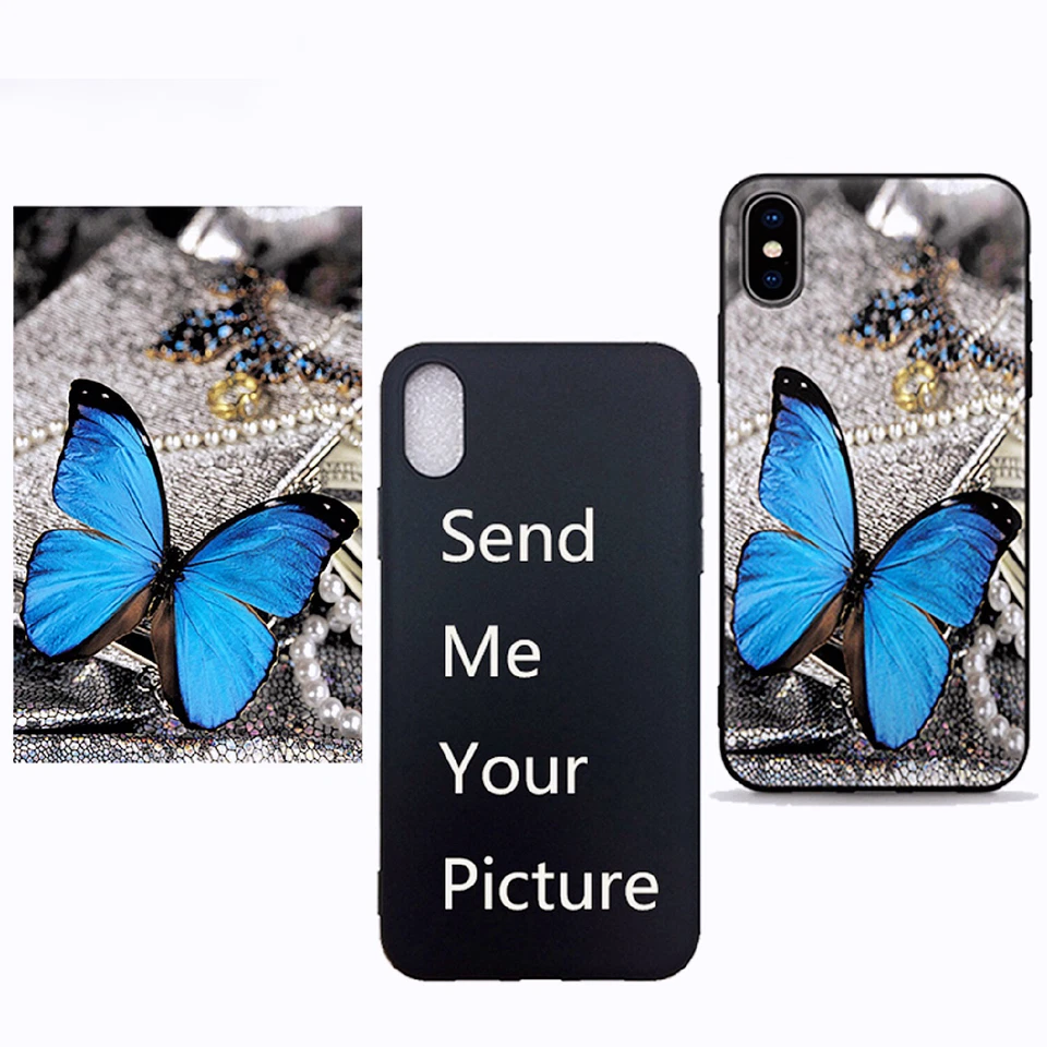 Personalised Soft TPU Silicone Case Cover Custom For iPhone OPPO Reno VIVO IQOO - Image 3 of 4