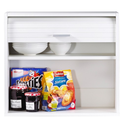 SIMMOB Küchenschrank Schrank Oberschrank Hängeschrank Rollladentür H. 53,6 cm - Bild 6 von 14