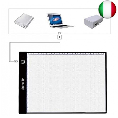 Tavolo Luminoso LED Regolabile - A3 Per Diamond Painting E Disegno
