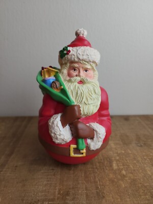 1991 Willitts Designs Roly Poly Santa Claus Bag Of Presents 6 