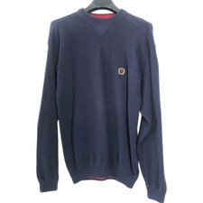 Tommy Hilfiger Navy Blue 100 Cotton Sweater crew neck Men's XL